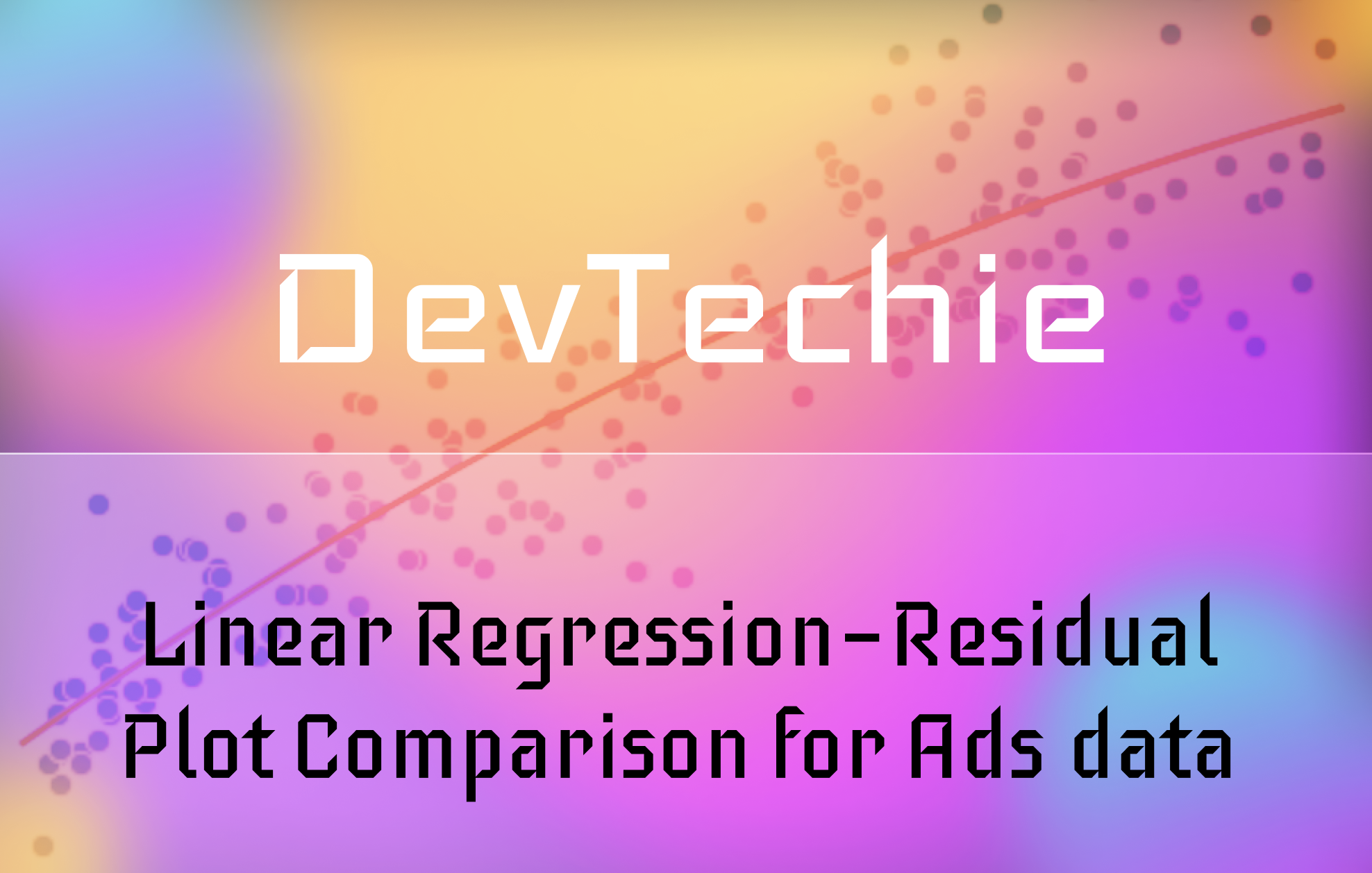 Linear Regression — Residual Plot Comparison for Ads data