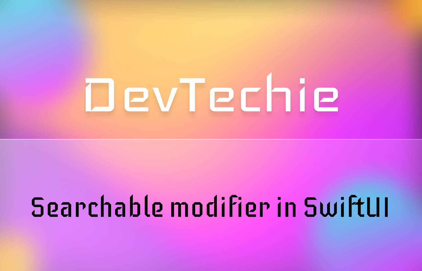 Searchable modifier in SwiftUI